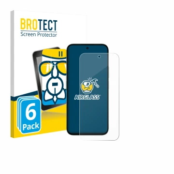 Face avant d’un emballage produit avec le logo de la marque BROTECT. À côté, l’appareil Honor X6c est représenté avec la prote