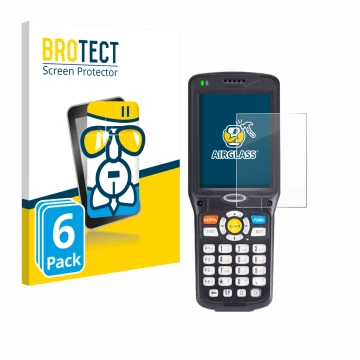 Face avant d’un emballage produit avec le logo de la marque BROTECT. À côté, l’appareil Unitech HT510A est représenté avec la 