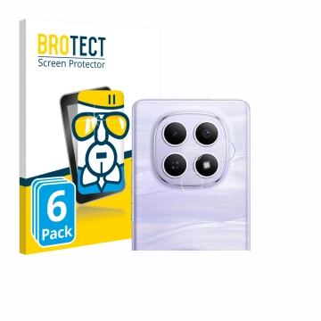 Face avant d’un emballage produit avec le logo de la marque BROTECT. À côté, l’appareil Xiaomi Redmi Note 15 4G (Caméra UNIQUE