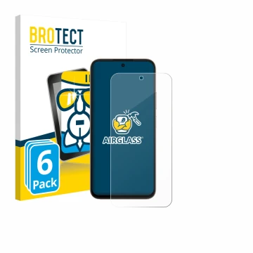 Face avant d’un emballage produit avec le logo de la marque BROTECT. À côté, l’appareil Oppo A6 est représenté avec la protect
