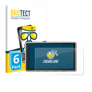 Face avant d’un emballage produit avec le logo de la marque BROTECT. À côté, l’appareil DJI Ronin 4D est représenté avec la pr