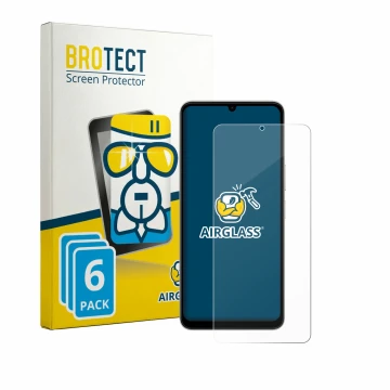 Face avant d’un emballage produit avec le logo de la marque BROTECT. À côté, l’appareil Vivo Y11 2026 est représenté avec la p