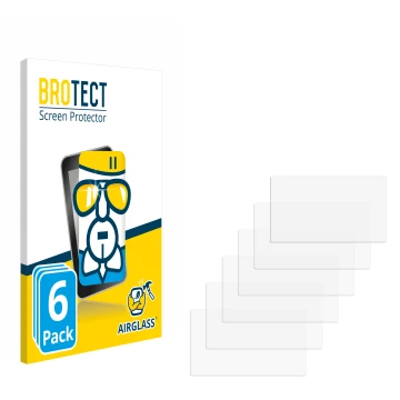 Face avant d’un emballage produit avec le logo de la marque BROTECT. À côté se trouve la protection d’écran correspondante.