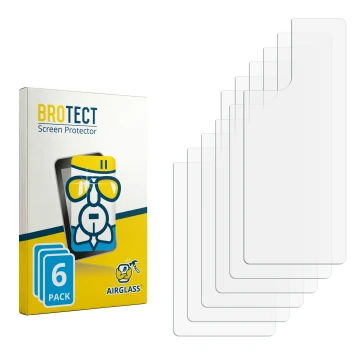 Face avant d’un emballage produit avec le logo de la marque BROTECT. À côté se trouve la protection d’écran correspondante.