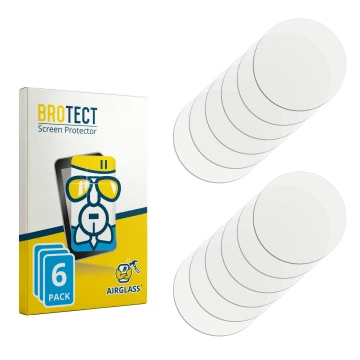 Face avant d’un emballage produit avec le logo de la marque BROTECT. À côté se trouve la protection d’écran correspondante.