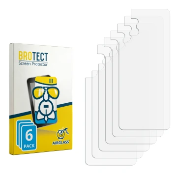 Face avant d’un emballage produit avec le logo de la marque BROTECT. À côté se trouve la protection d’écran correspondante.