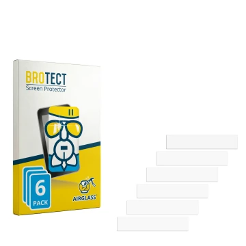 Face avant d’un emballage produit avec le logo de la marque BROTECT. À côté se trouve la protection d’écran correspondante.