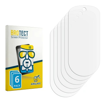 Face avant d’un emballage produit avec le logo de la marque BROTECT. À côté se trouve la protection d’écran correspondante.