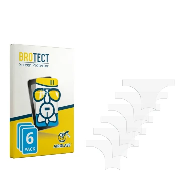 Face avant d’un emballage produit avec le logo de la marque BROTECT. À côté se trouve la protection d’écran correspondante.
