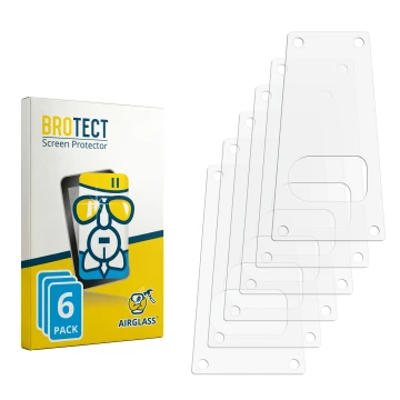 Face avant d’un emballage produit avec le logo de la marque BROTECT. À côté se trouve la protection d’écran correspondante.