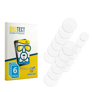 Face avant d’un emballage produit avec le logo de la marque BROTECT. À côté se trouve la protection d’écran correspondante.