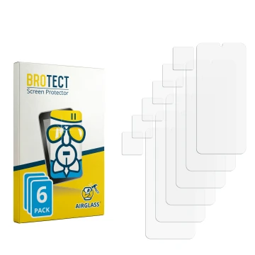 Face avant d’un emballage produit avec le logo de la marque BROTECT. À côté se trouve la protection d’écran correspondante.