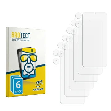 Face avant d’un emballage produit avec le logo de la marque BROTECT. À côté se trouve la protection d’écran correspondante.