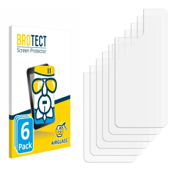 Face avant d’un emballage produit avec le logo de la marque BROTECT. À côté se trouve la protection d’écran correspondante.
