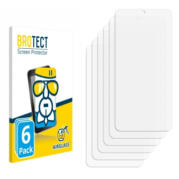 Face avant d’un emballage produit avec le logo de la marque BROTECT. À côté se trouve la protection d’écran correspondante.