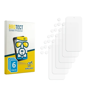 Face avant d’un emballage produit avec le logo de la marque BROTECT. À côté se trouve la protection d’écran correspondante.