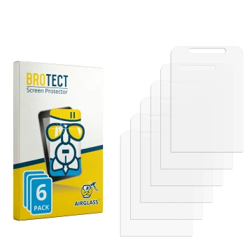 Face avant d’un emballage produit avec le logo de la marque BROTECT. À côté se trouve la protection d’écran correspondante.