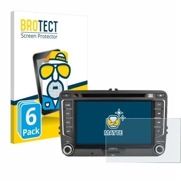 Face avant d’un emballage produit avec le logo de la marque BROTECT. À côté, l’appareil Zenec E>Go 7