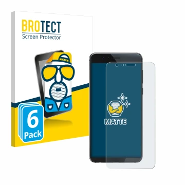 Face avant d’un emballage produit avec le logo de la marque BROTECT. À côté, l’appareil Honor 8 est représenté avec la protect