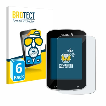 Face avant d’un emballage produit avec le logo de la marque BROTECT. À côté, l’appareil Garmin Edge Explore 820 est représenté