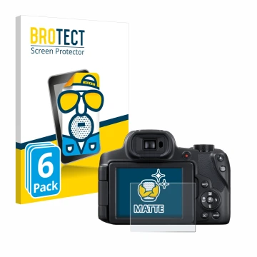 Face avant d’un emballage produit avec le logo de la marque BROTECT. À côté, l’appareil Canon PowerShot SX70 HS est représenté