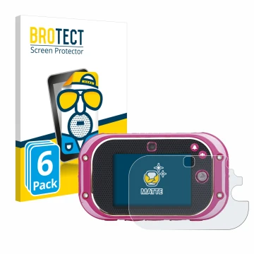 Face avant d’un emballage produit avec le logo de la marque BROTECT. À côté, l’appareil Vtech Kidizoom Touch 5.0 2018 est repr