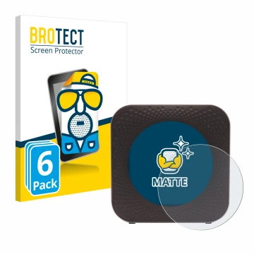 Face avant d’un emballage produit avec le logo de la marque BROTECT. À côté, l’appareil Netgear Nighthawk M1 est représenté av