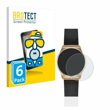 Face avant d’un emballage produit avec le logo de la marque BROTECT. À côté, l’appareil Xlyne X-Watch Joli XW Pro est représen