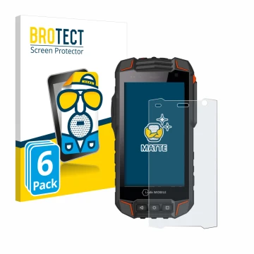 Face avant d’un emballage produit avec le logo de la marque BROTECT. À côté, l’appareil i.safe MOBILE IS530.1 est représenté a