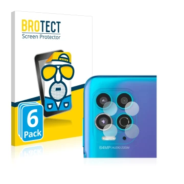 Face avant d’un emballage produit avec le logo de la marque BROTECT. À côté, l’appareil Motorola Moto G100 (Caméra UNIQUEMENT)