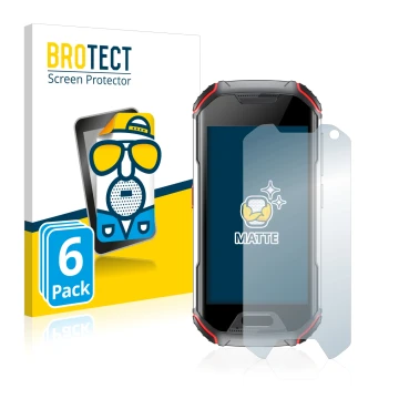 Face avant d’un emballage produit avec le logo de la marque BROTECT. À côté, l’appareil Unihertz Atom XL est représenté avec l