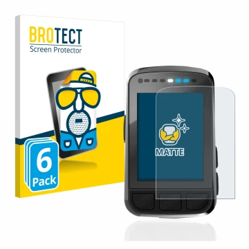 Face avant d’un emballage produit avec le logo de la marque BROTECT. À côté, l’appareil Wahoo Elemnt Bolt V2 GPS est représent