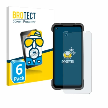 Face avant d’un emballage produit avec le logo de la marque BROTECT. À côté, l’appareil Doogee S97 Pro est représenté avec la 