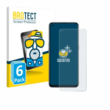 Face avant d’un emballage produit avec le logo de la marque BROTECT. À côté, l’appareil realme GT Master Edition est représent