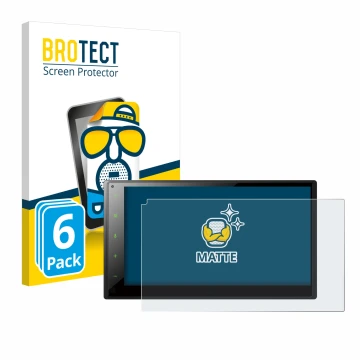 Face avant d’un emballage produit avec le logo de la marque BROTECT. À côté, l’appareil Pioneer SPH-DA160DAB est représenté av