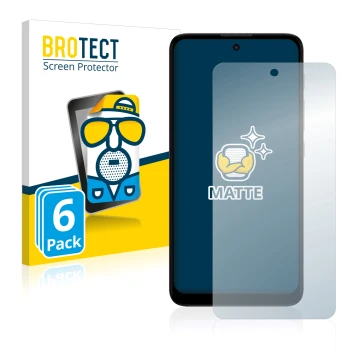 Face avant d’un emballage produit avec le logo de la marque BROTECT. À côté, l’appareil Motorola Moto E40 est représenté avec 