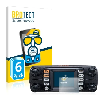 Face avant d’un emballage produit avec le logo de la marque BROTECT. À côté, l’appareil Yaesu FTM-300DE est représenté avec la