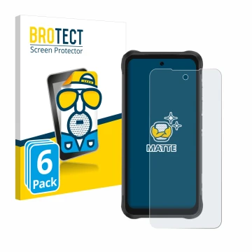 Face avant d’un emballage produit avec le logo de la marque BROTECT. À côté, l’appareil Umidigi Bison GT2 Pro 5G est représent