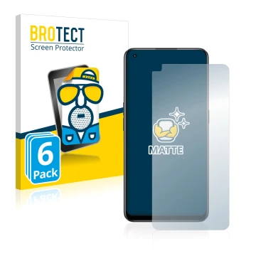 Face avant d’un emballage produit avec le logo de la marque BROTECT. À côté, l’appareil realme 9 Pro Plus est représenté avec 