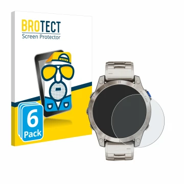 Face avant d’un emballage produit avec le logo de la marque BROTECT. À côté, l’appareil Garmin D2 Mach 1 est représenté avec l