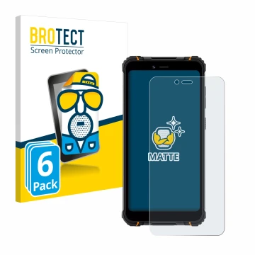 Face avant d’un emballage produit avec le logo de la marque BROTECT. À côté, l’appareil Hotwav T5 Pro est représenté avec la p