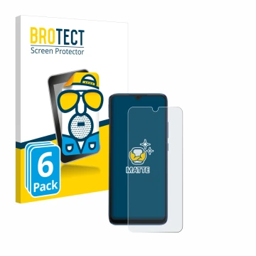 Face avant d’un emballage produit avec le logo de la marque BROTECT. À côté, l’appareil Xiaomi Redmi 10C est représenté avec l