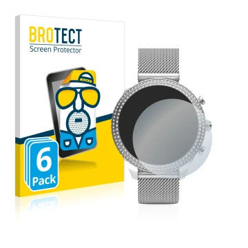 Face avant d’un emballage produit avec le logo de la marque BROTECT. À côté, l’appareil Fossil Stella (6. Gen) est représenté 