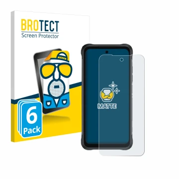 Face avant d’un emballage produit avec le logo de la marque BROTECT. À côté, l’appareil Umidigi Bison 2 est représenté avec la