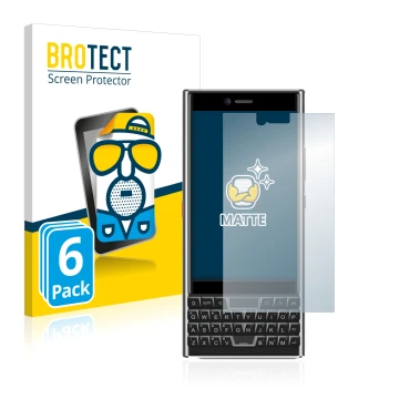 Face avant d’un emballage produit avec le logo de la marque BROTECT. À côté, l’appareil Unihertz Titan Slim est représenté ave