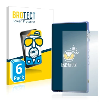 Face avant d’un emballage produit avec le logo de la marque BROTECT. À côté, l’appareil iBasso DX170 est représenté avec la pr