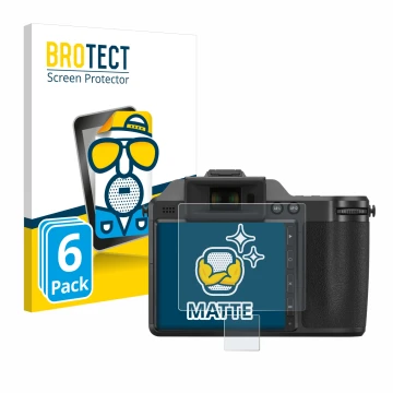 Face avant d’un emballage produit avec le logo de la marque BROTECT. À côté, l’appareil Hasselblad X2D 100C est représenté ave