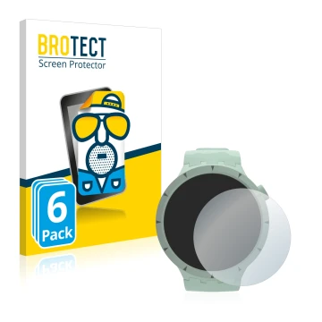 Face avant d’un emballage produit avec le logo de la marque BROTECT. À côté, l’appareil Swatch Big Bold Bioceramic est représe