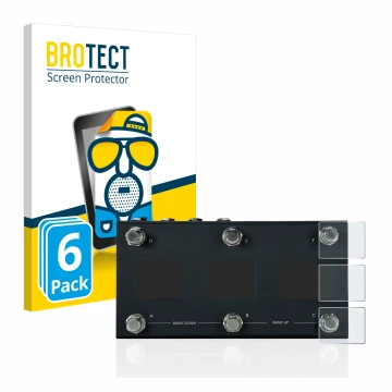 Face avant d’un emballage produit avec le logo de la marque BROTECT. À côté, l’appareil Morningstar MC6 Pro est représenté ave