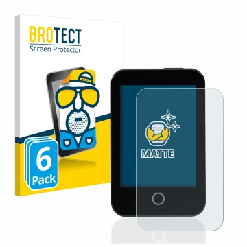 Face avant d’un emballage produit avec le logo de la marque BROTECT. À côté, l’appareil Medtrum Touchcare nano CGM est représe